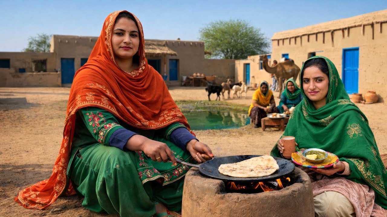 Village Women Cooking food Traditional \\ Traditional Tandoori Roti \\ Pakistan Village life 