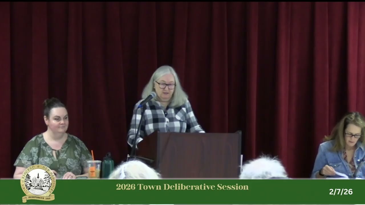 2026 Ashland Deliberative Session 2/7/26