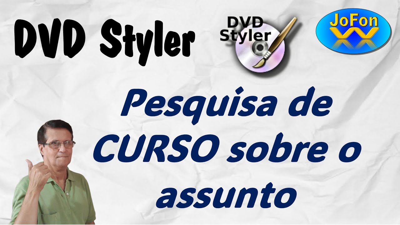 DVD Styler - Pesquisa sobre um curso online de DVD Styler