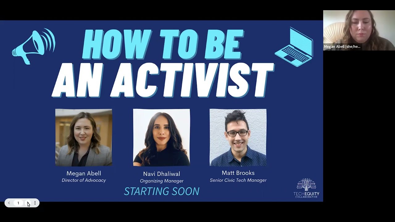 How to Be an Activist: A Practical Organizing Training - Recording