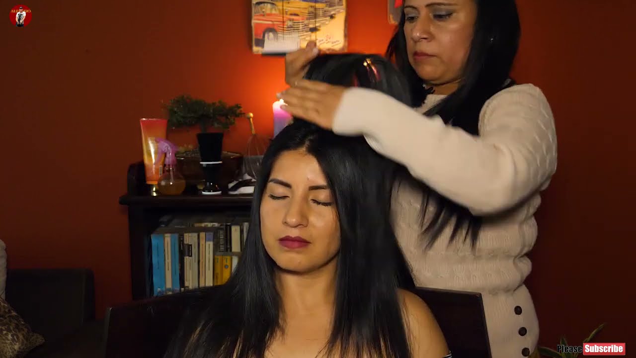 ASMR MARTHA,  RELAXING HAIR BRUSHING FOR SLEEP,  WHISPERING, ASMR MASSAGE,