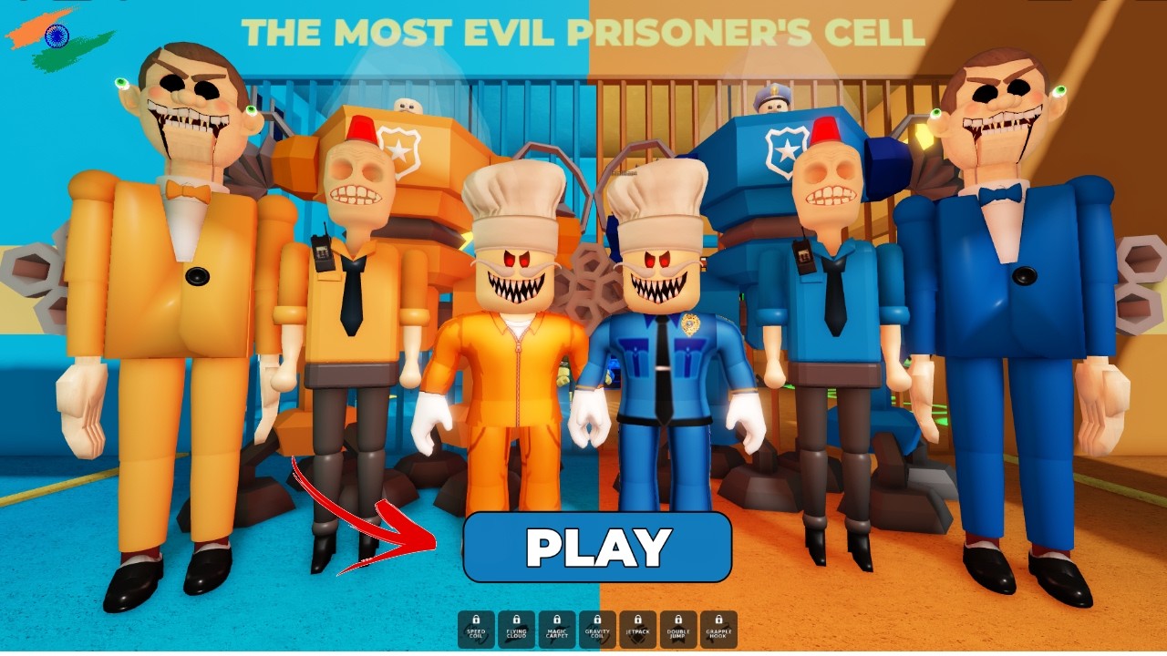 PRISONER VS POLICE PRISON RUN IN ROBLOX