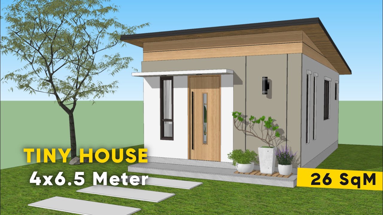 Tiny House 4x6.5 Meter | Minimal Design 26sqm Layout