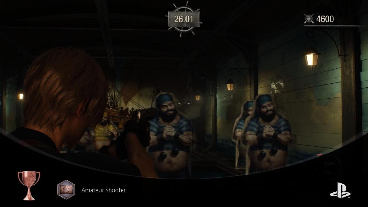 Resident Evil 4 Remake, Amateur Shooter, Trophy Capture PS5 Gameplay