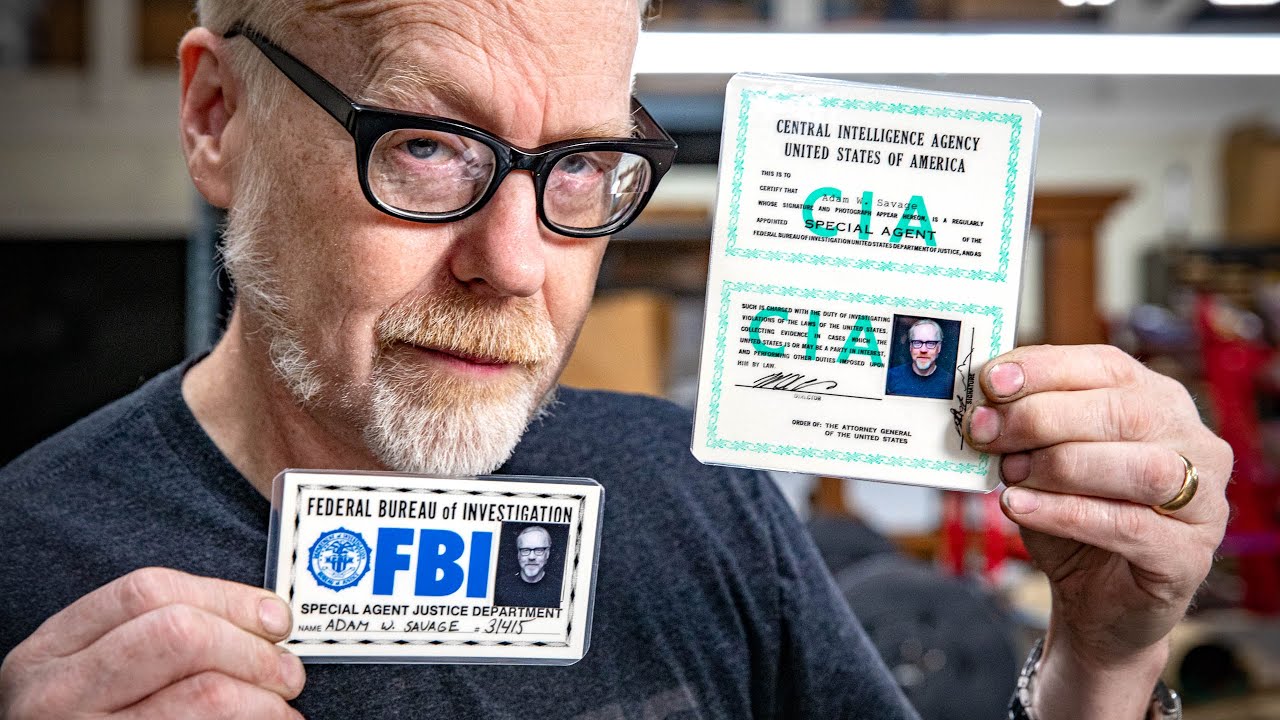 Adam Savage Gets His Own Prop FBI ID Badge!