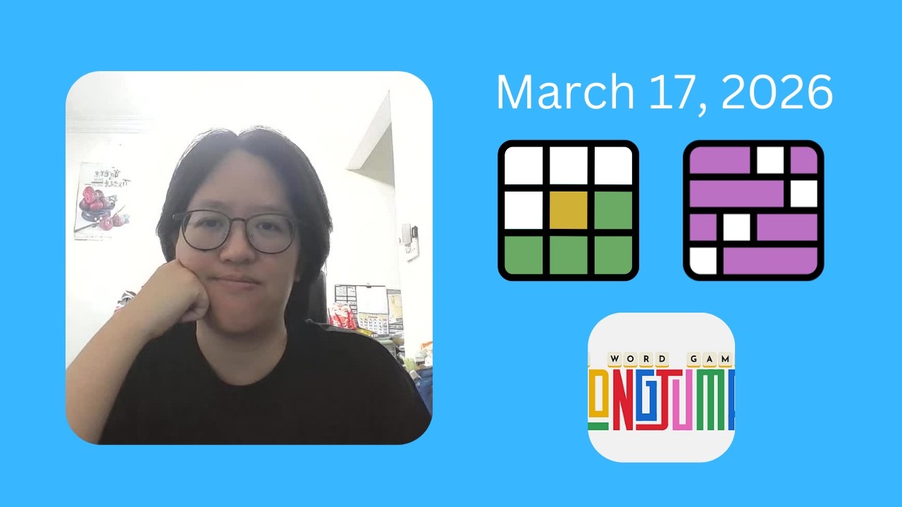 Wordle #1732, Connections #1010, and Long Jump | March 17, 2026