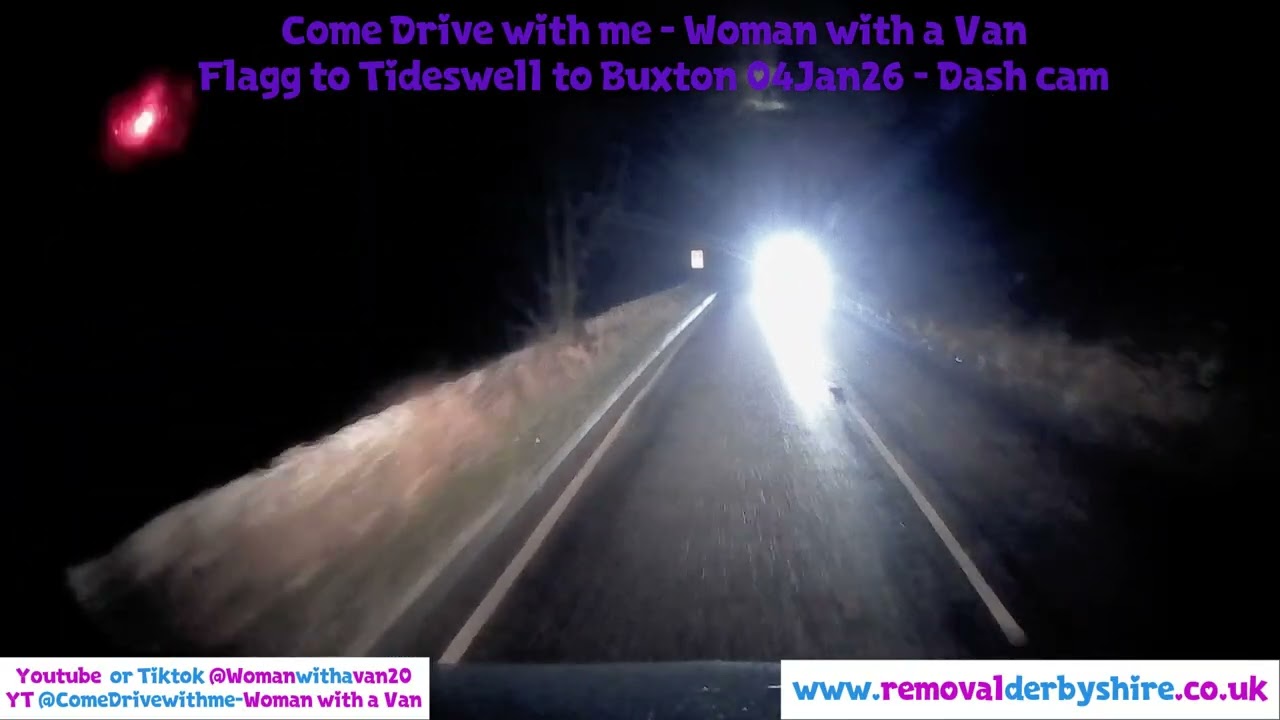 POV: Flagg to Tideswell to Buxton 04Jan26 - Snow - Come Drive with me - Woman with a Van - Piano