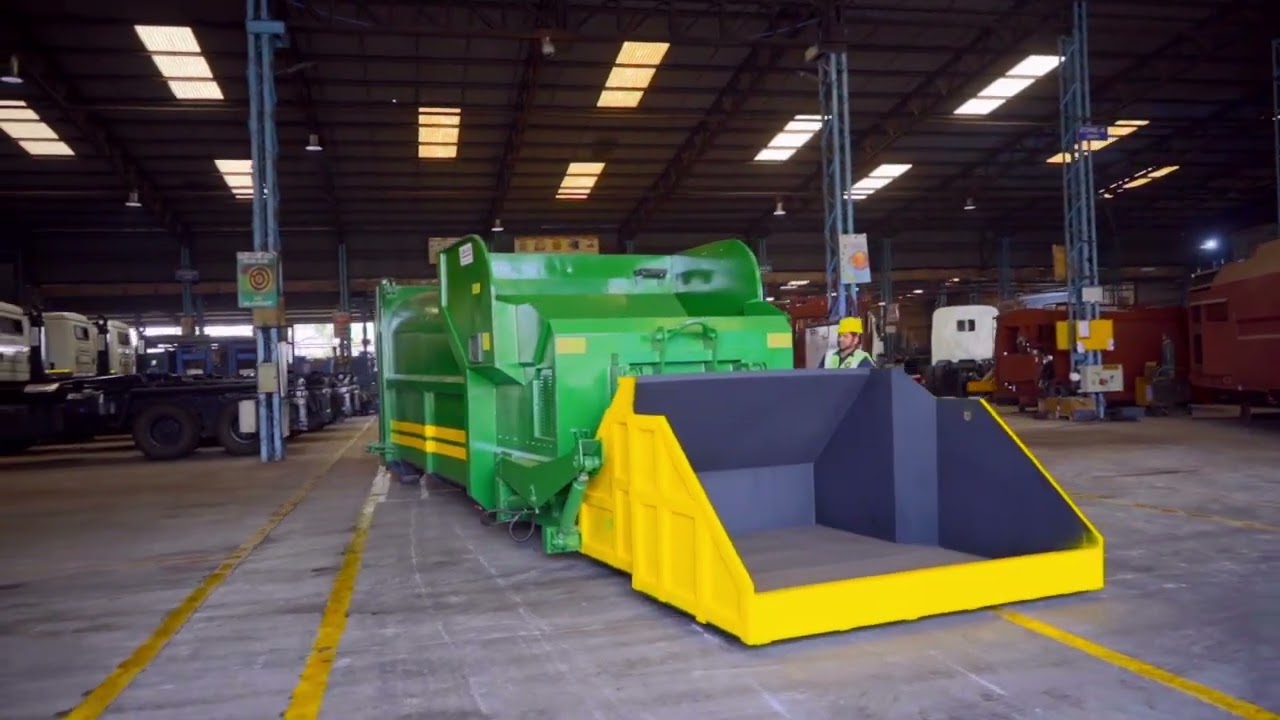 KAMPAC DM Dismountable Garbage Compactor with Live operation