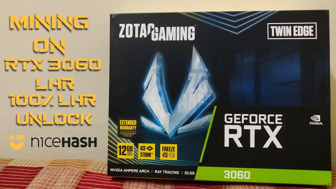 RTX 3060 LHR 100% Unlock  Mining Hashrate, Overclock Settings |Mining On NiceHash