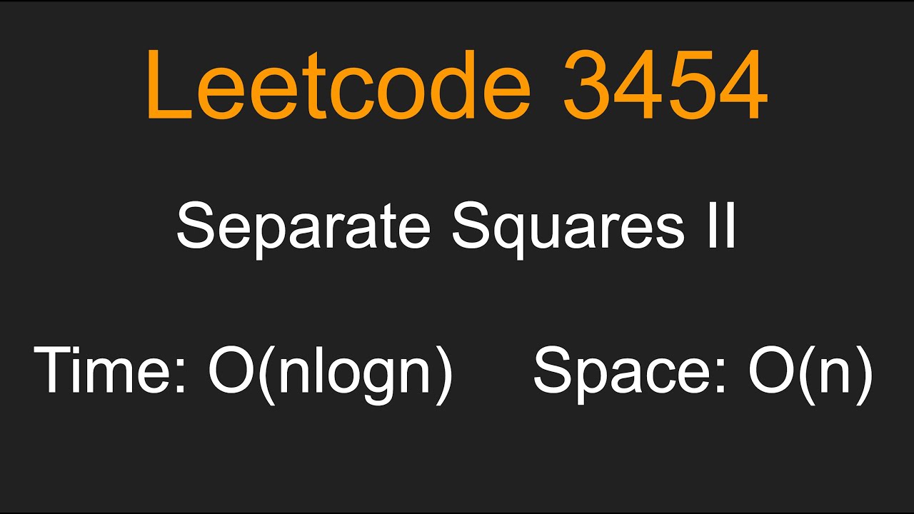 Separate Squares II - Leetcode 3454 - Python
