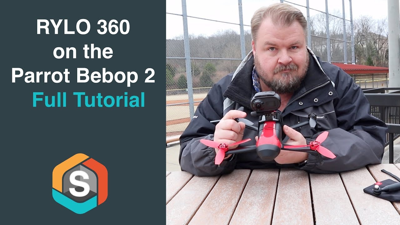 Rylo 360 Camera Carried by the Parrot Bebop 2 Drone