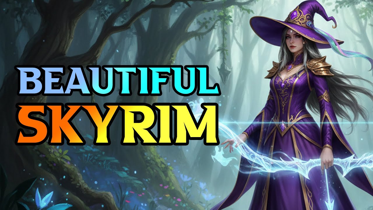 BEAUTIFUL Skyrim Playthrough - Skyrim Anniversary Edition Mage Build