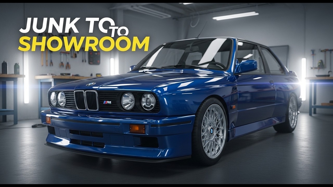ASMR Car Restoration | Midnight Blue BMW M3 E30 1988 from Junk to Showroom