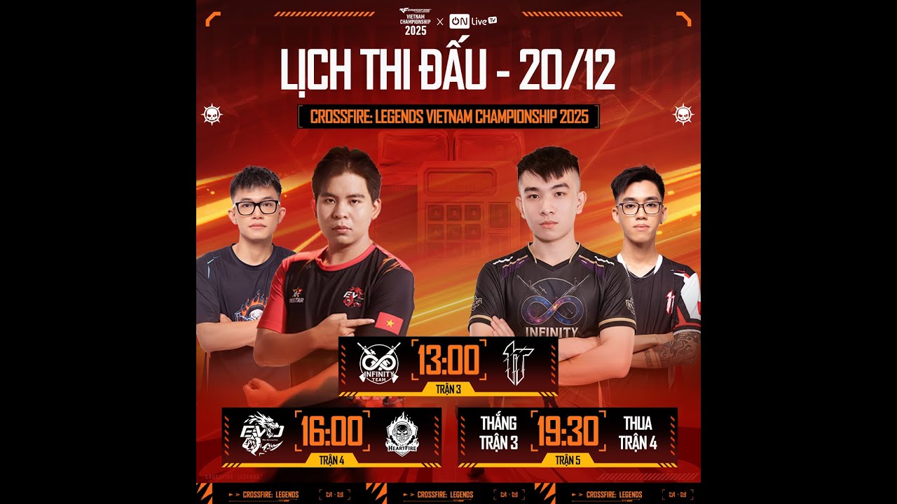 VÒNG CHUNG KẾT TOÀN QUỐC NGÀY THI ĐẤU 20.12 - CROSSFIRE: LEGENDS VIETNAM CHAMPIONSHIP 2025