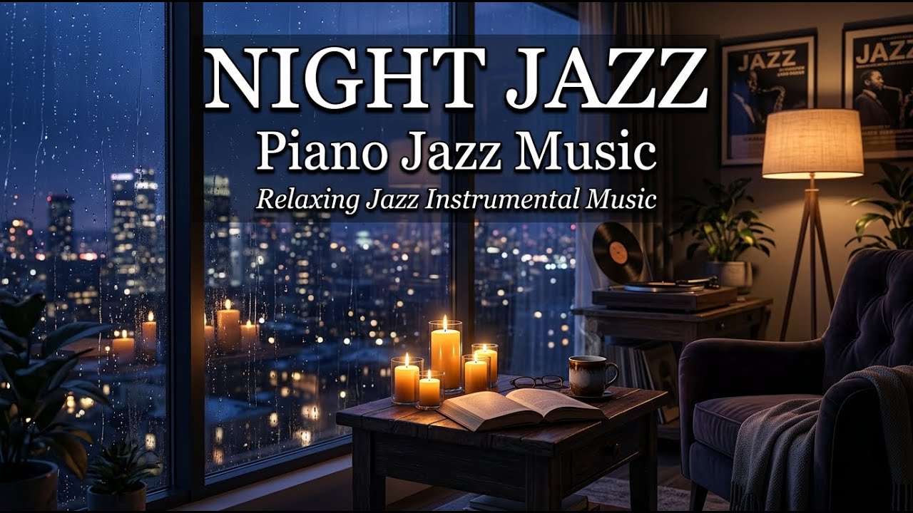Cozy Night Jazz Ambience | Relaxing Piano Jazz Music for Calm Evenings and Deep Sleep