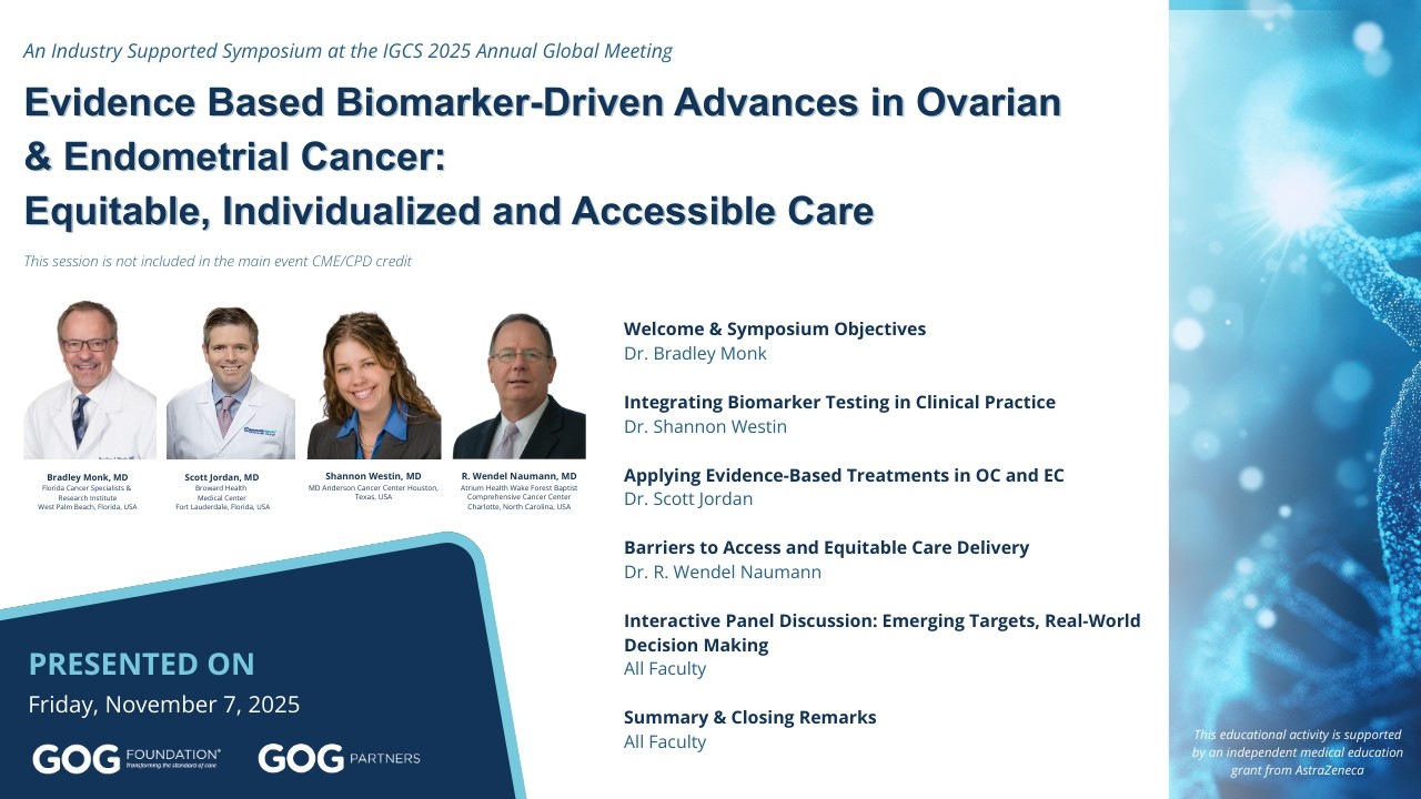 Evidence Based Biomarker-Driven Advances in Ovarian & Endometrial Cancer