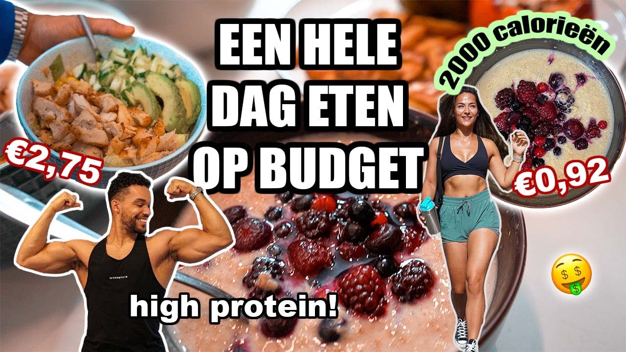 VOOR €50 EEN WEEK ETEN |  boodschappen en eten voor 7 euro per dag