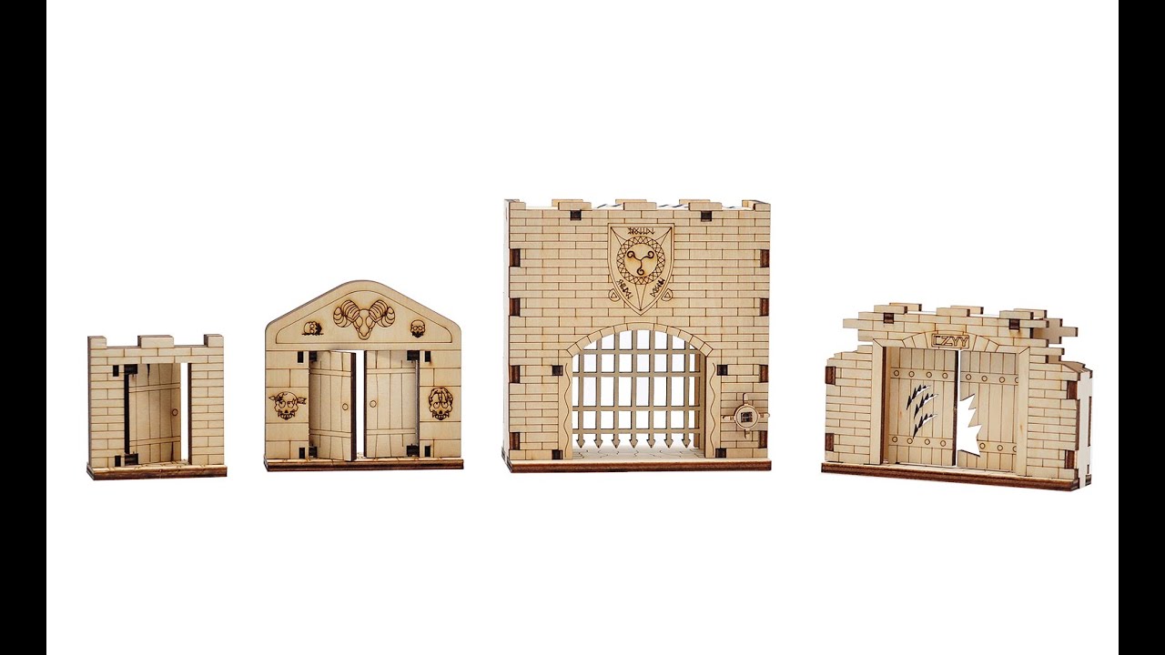 How To Do A Door & Portcullis Gate Miniatures (Set of 4)
