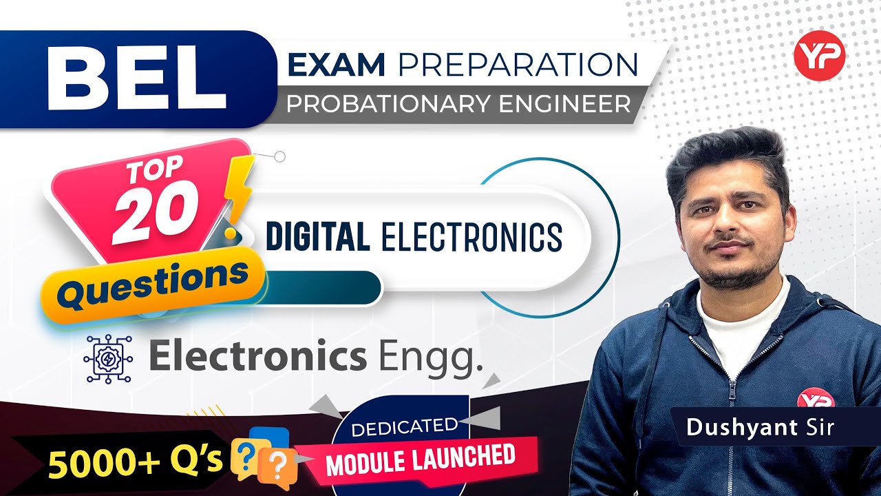 Top 20 Qs, Digital Electronics for BEL, BDL Electronics written exam preparation 2025