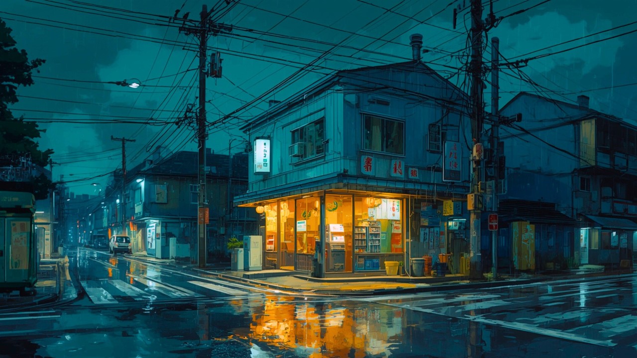 Rainy Tokyo After Midnight 🌧️ Cozy Lofi Beats for Sleep & Deep Relax 🌙