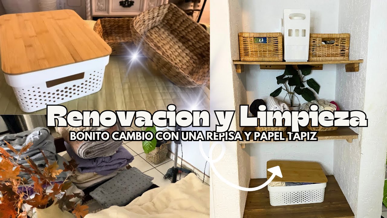 🧺Cómo Aprovecho al MÁXIMO Los Espacios en Mi Pequeño Closet SIN PUERTAS|Renovacion Economica