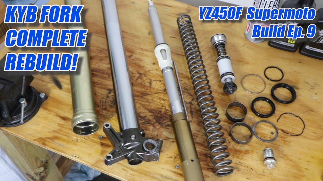 YZ450F Supermoto Build: KYB 48mm Fork Rebuild! + Giveaway Winner! Ep. 9