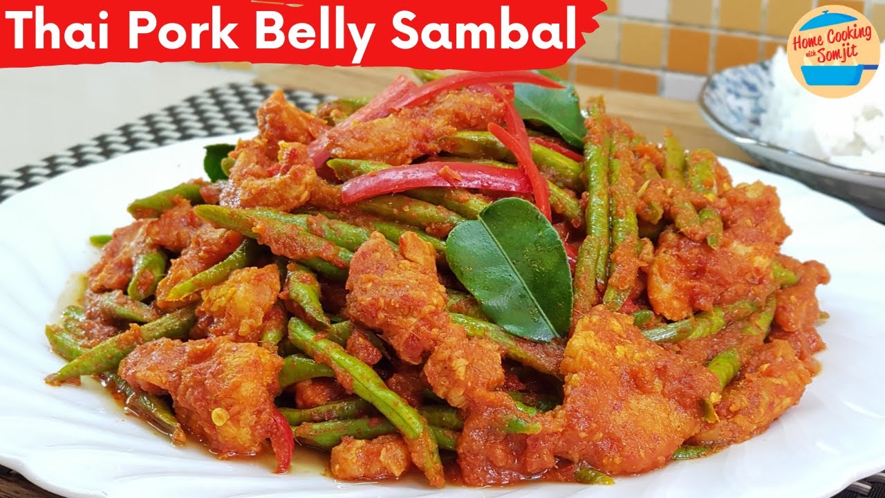 Sambal Long Beans with Pork Belly Recipe
