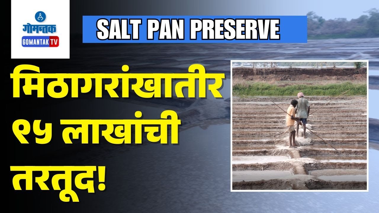 Salt Pan Preserve -  Government has allocated Rs 95 lakh for salt workers | Gomantak TV