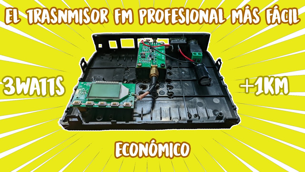 CREA TU TRANSMISOR DE RADIO FM ESTÉREO PROFESIONAL, SENCILLO Y BARATO