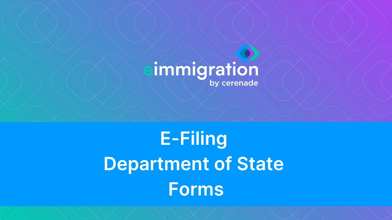 Электронная подача форм Государственного департамента из eimmigration