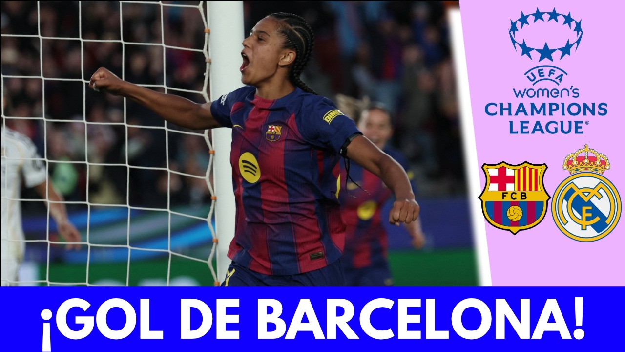 BARCELONA le gana 6-0 al REAL MADRID. GOL de Esmee Brugts | Champions League Femenina