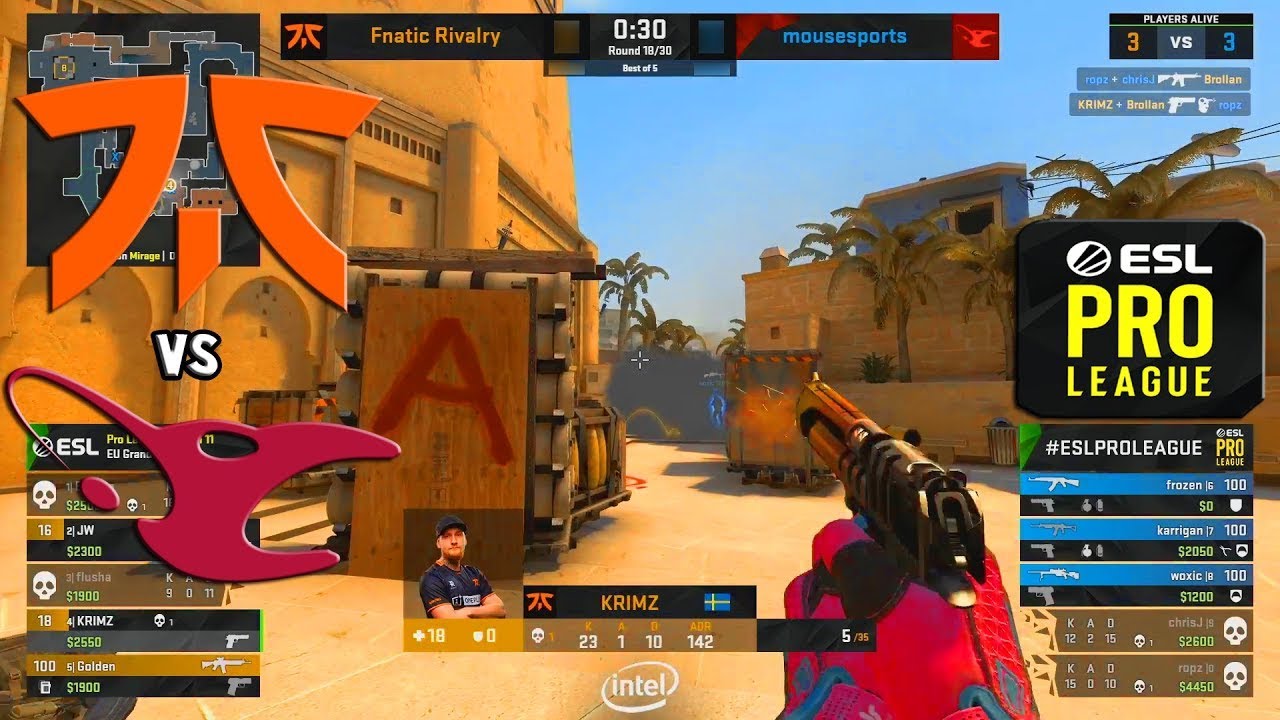 GRAND FINAL - Fnatic vs mousesports - Mirage - ESL Pro League Season 11   CS GO