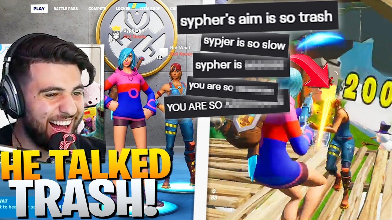 I Decided To 1v1 The BIGGEST Trashtalker From My Chat! (Fortnite Battle Royale Season 2)