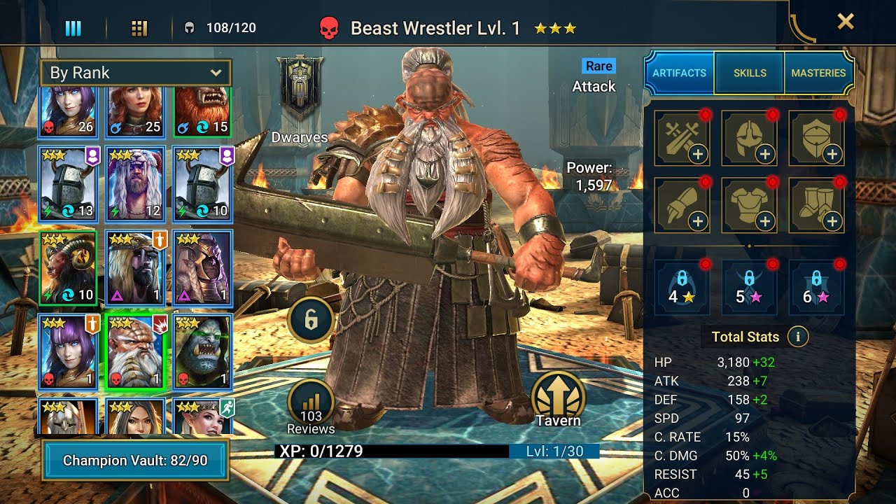 [*/\*] RAID: Shadow Legends - Unlocking Beast Wrestler (RARE FORCE Champion)