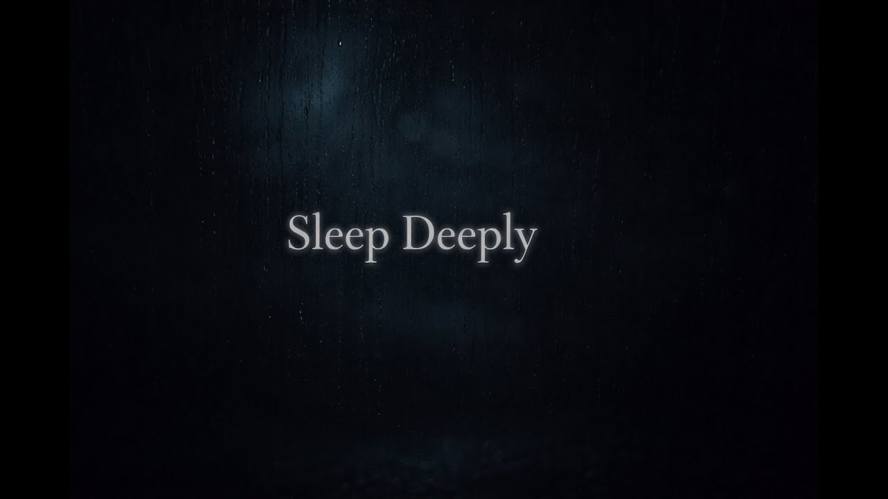 Rain at Night 🌧️ Black Screen for Deep Sleep and Relaxation