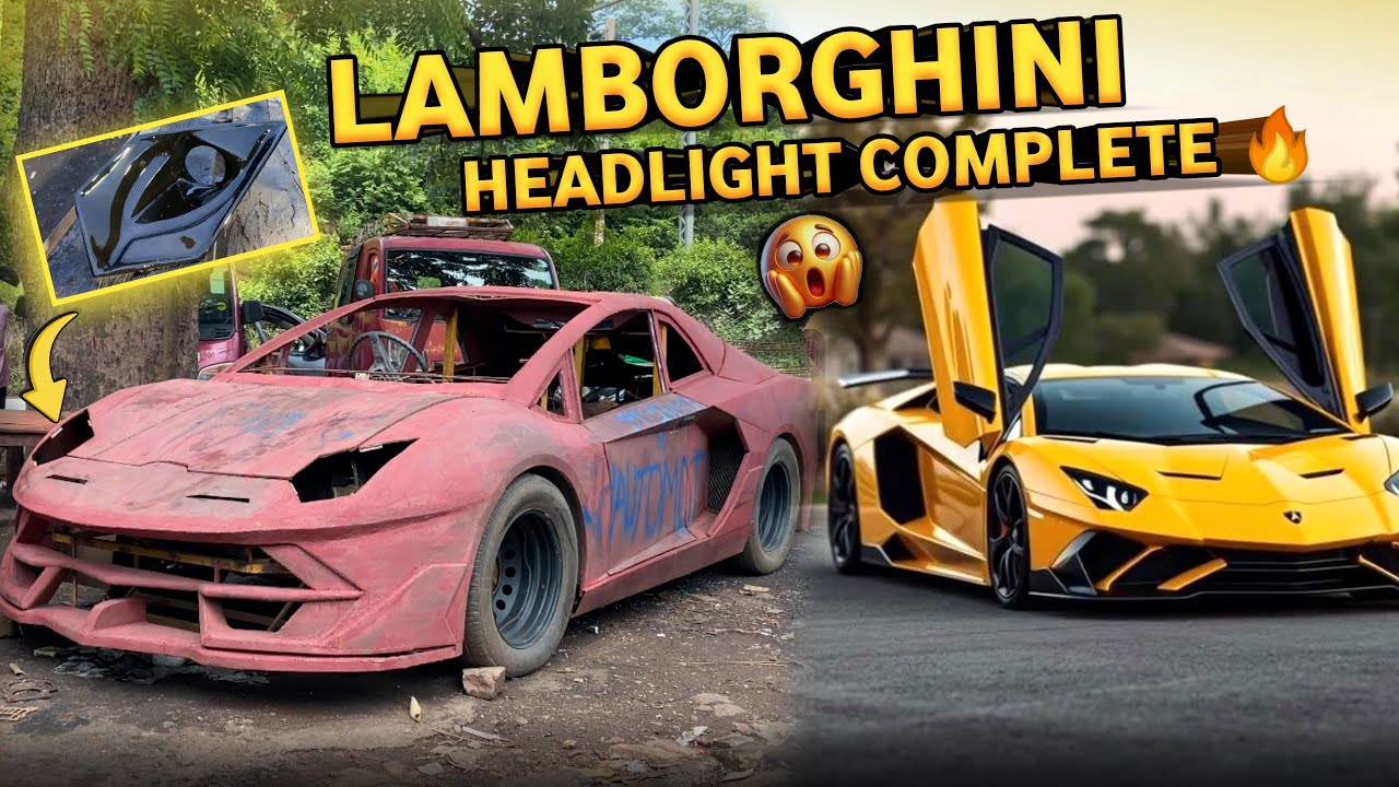 Finally Lamborghini Ka Headlight Baan Gaya 🚀🔥 Handmade Supercar