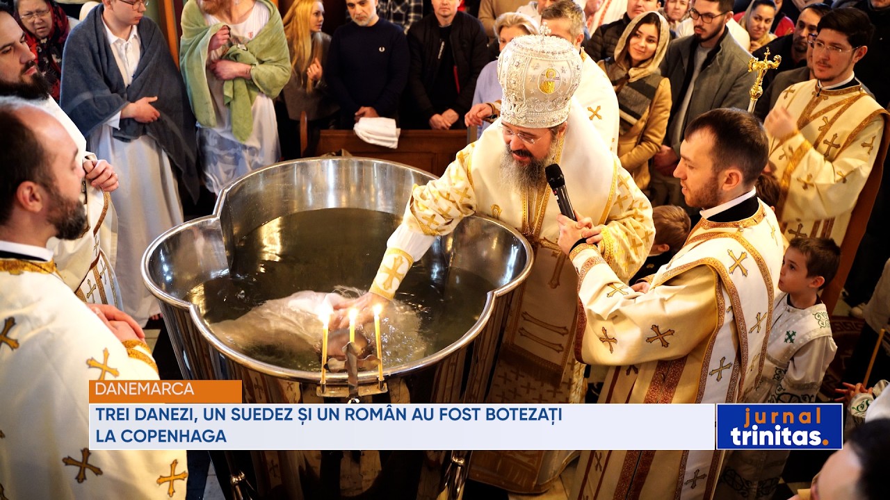 Trei danezi, un suedez și un român au fost botezați la Copenhaga