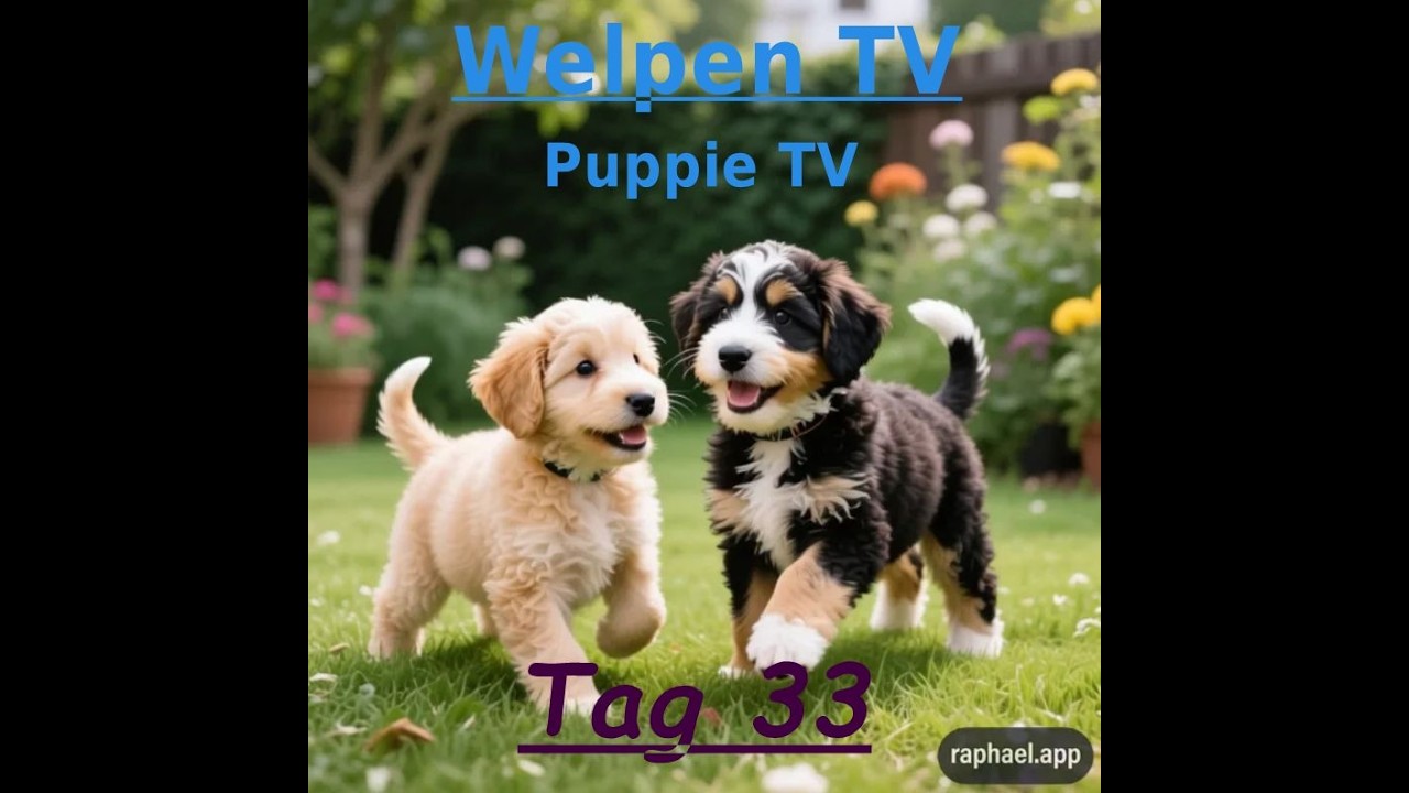 Tag 33 Videotagebuch Bernedoodle Welpen