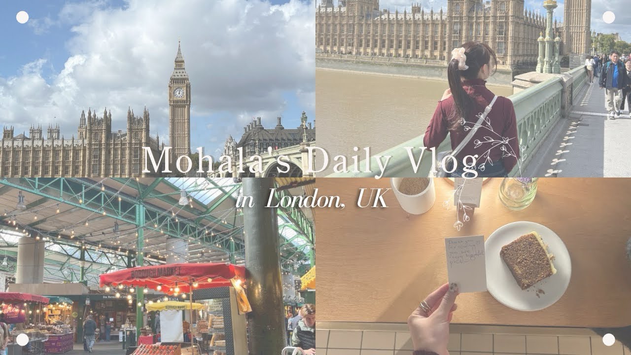 vlog ✿ ロンドン. カフェ巡り. 観光スポット巡り. 秋冬コーデ. ヨーロッパ旅. 女子旅. 飛行機.