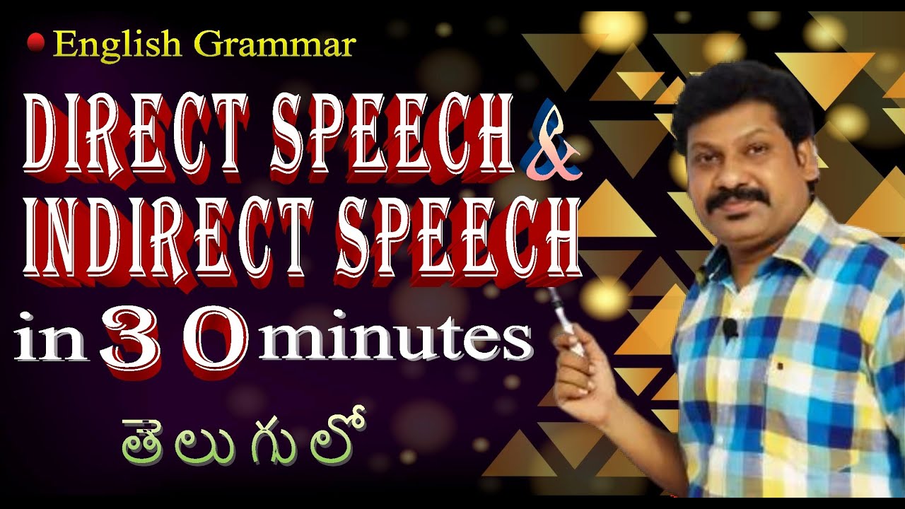 Direct and Indirect Speech in English Grammar Explained inTelugu