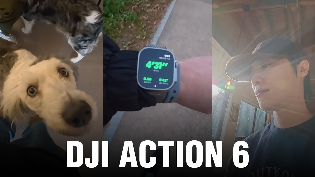 오즈모 액션6, DJI 포켓3 유저의 테스트 영상 (action6 무보정 컷편집)