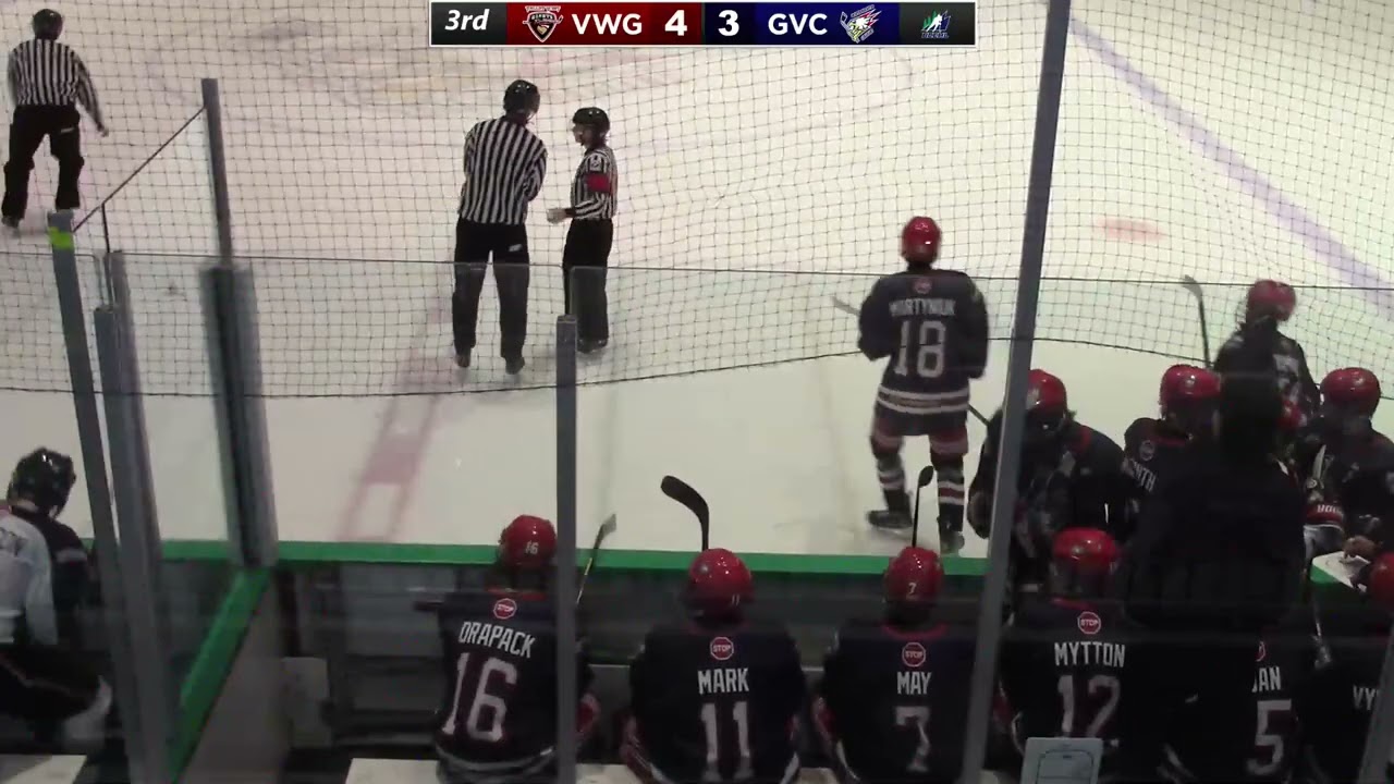 BCEHL: U18 GVC forward Luca Martyniuk scores with 10.5 seconds left - Sat, Nov. 2, 2024