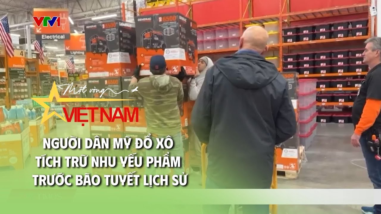 Người dân Mỹ đổ xô tích trữ nhu yếu phẩm trước bão tuyết lịch sử | Thời báo VTV