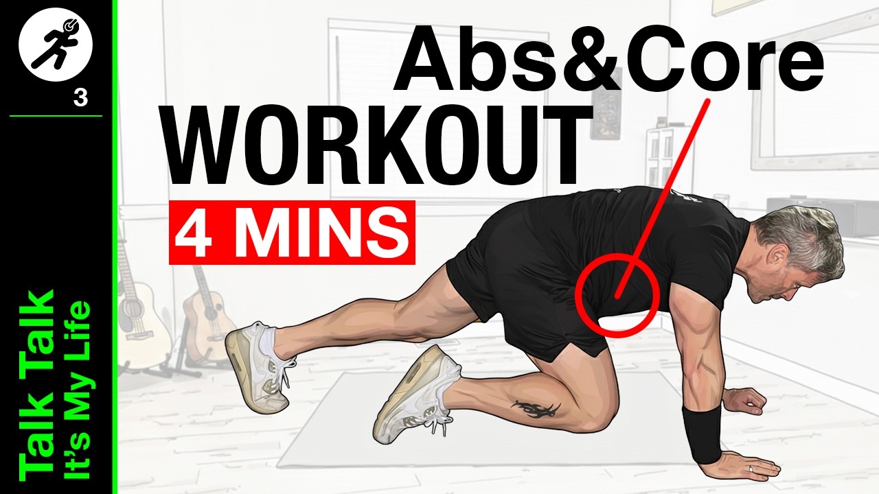TALK TALK 4 MINUTE ABS & CORE BODYWEIGHT WORKOUT (6 Exercises!)
