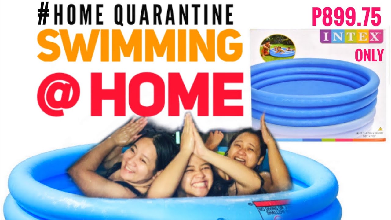 Inflated Swimming Pool at Home (#48 days Home Quarantine) | Jeddakih Family