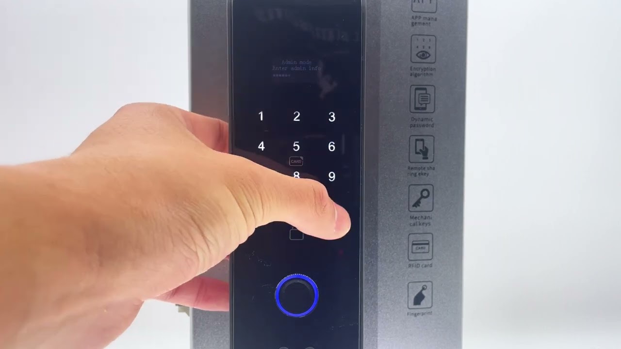 DF14 Face Unlock smart lock Set up and adjust the unlock direction video