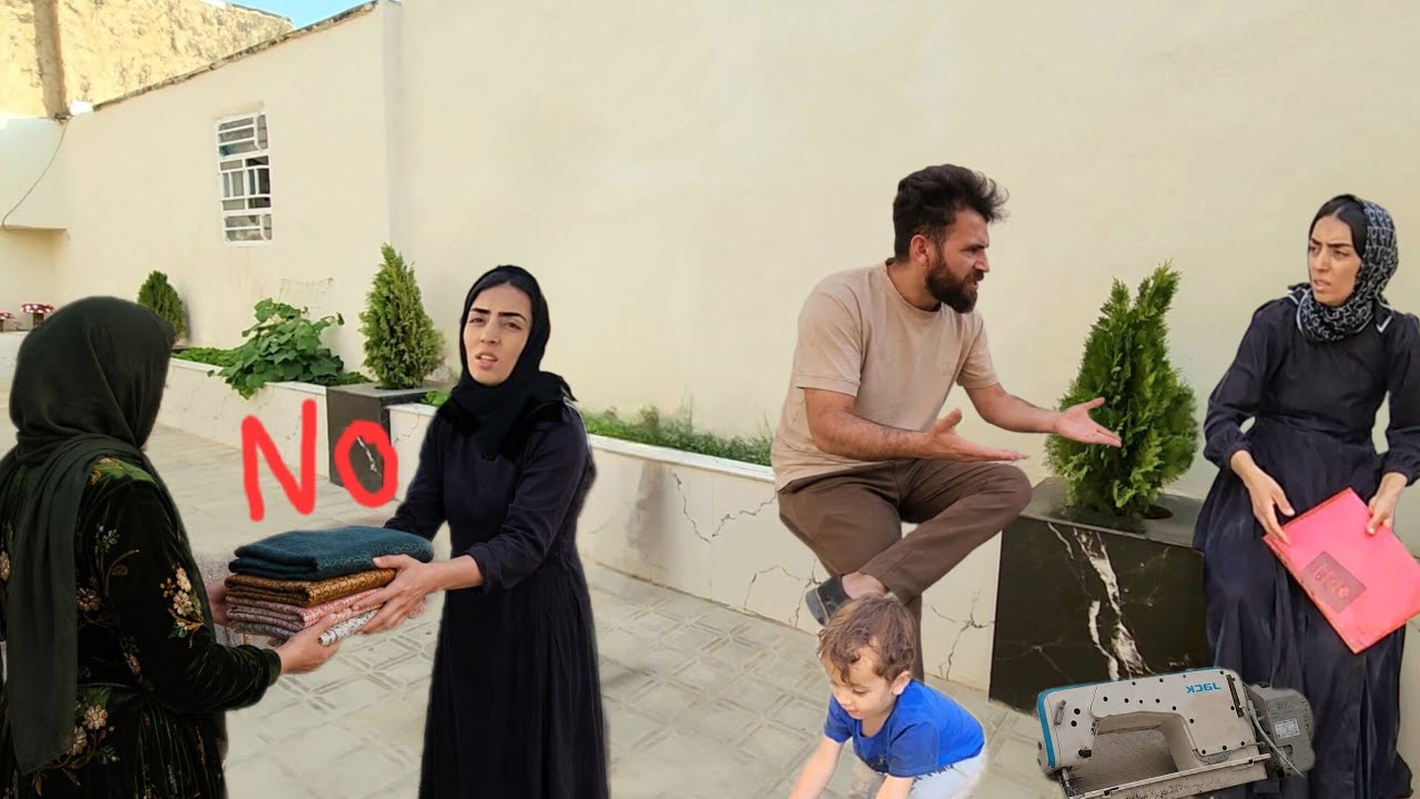 Fatima's sewing machine breaks down; the beginning of a difficult effort to buy a new one 