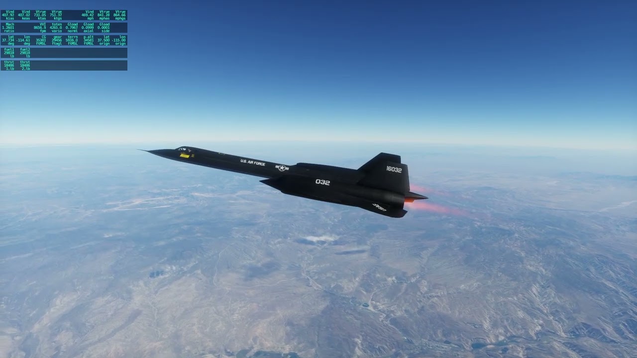 X-Plane 12 - The XP11 SR-71, Now Without Booster Engines