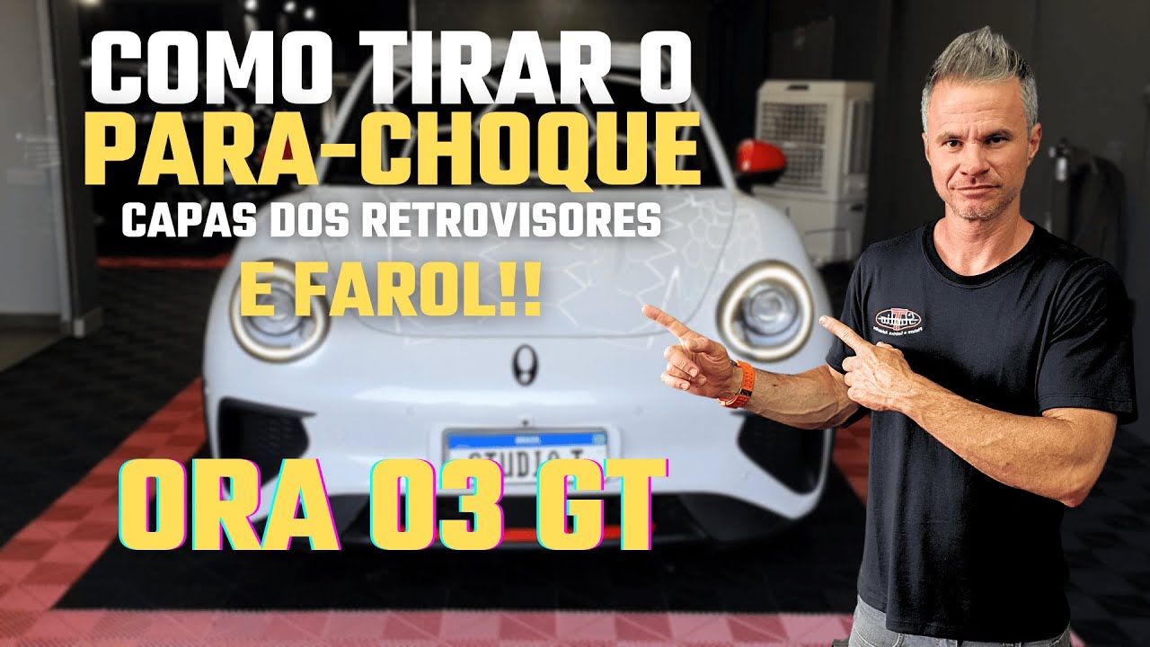 Como desmontar o para-choque do ORA 03 GT! Como tirar farol e capa do retrovisor do ORA 03 GT!