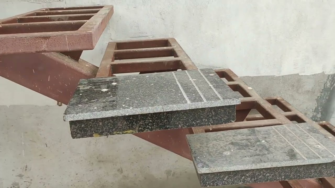 lokhande ke stairs me stone granite installation lokhand k step me grenite chipka ne ka chemical